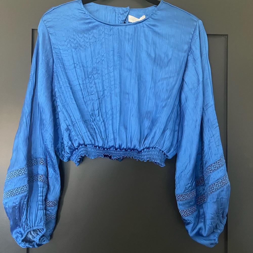 NWT House of Harlow Blue Matching pant/blouse set - Size Small - Picture 10 of 16